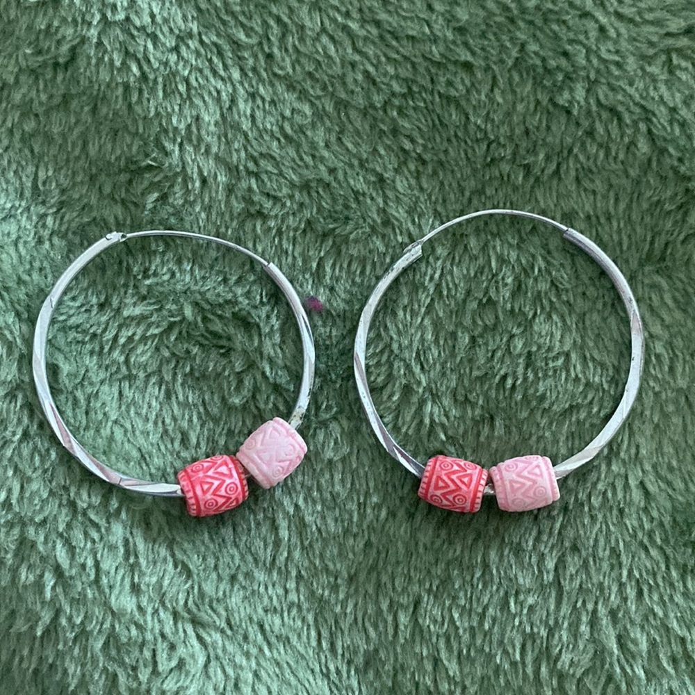 Hoops with charms